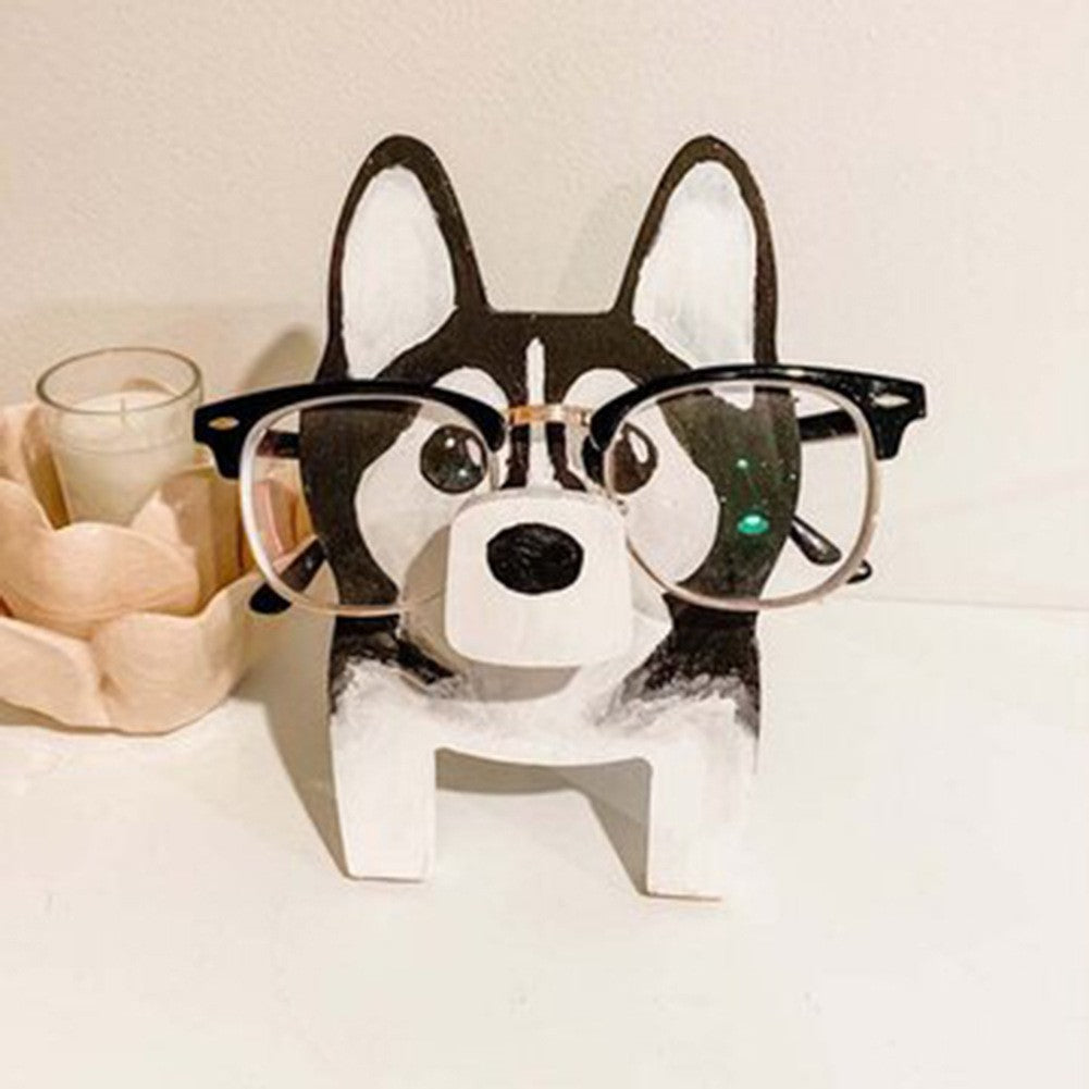 Pine Wood Animal Glasses Stand