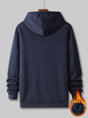 Avocado Print Men's 2Pcs Outfits Long Sleeve T Shirt Hooded Sweatshirt