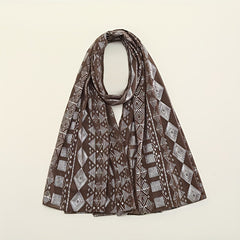 Hot Stamping Chiffon Scarf Classic Hijab Solid Shawl Windproof Head Wrap