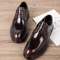 Men's Lace up Oxford Shoes Anti skid Platform Formal Dress Shoes