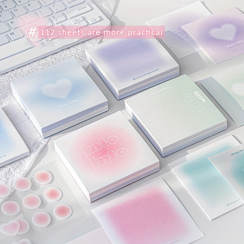 Functional Sticky Note Book Gradient Diary Set