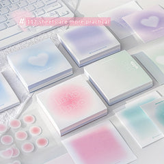 Functional Sticky Note Book Gradient Diary Set