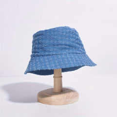 Ripped Denim Bucket Hat Unisex Fisherman Cap Women Men
