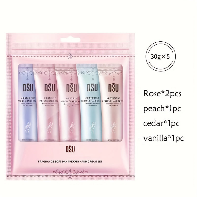 Fragrance Hand Cream Set - Moisturizing & Nourishing, Reduces Dry Hands