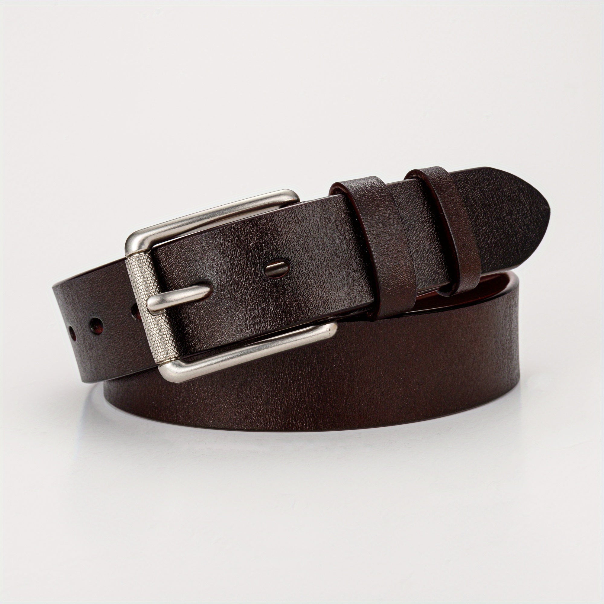 Men's Retro Two Layer Cowhide Leather Belt