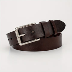 Men's Retro Two Layer Cowhide Leather Belt