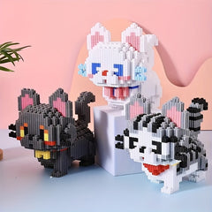 1871pcs Cartoon Cat Building Blocks Set for Adults and Teens