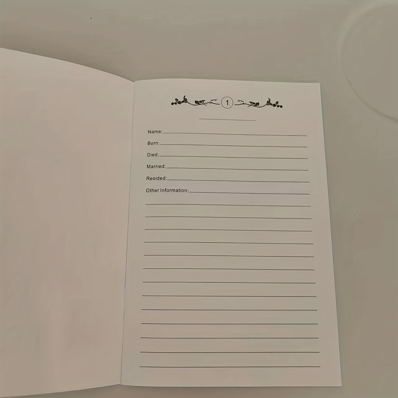 Family Tree Notebook Personal Family History Record