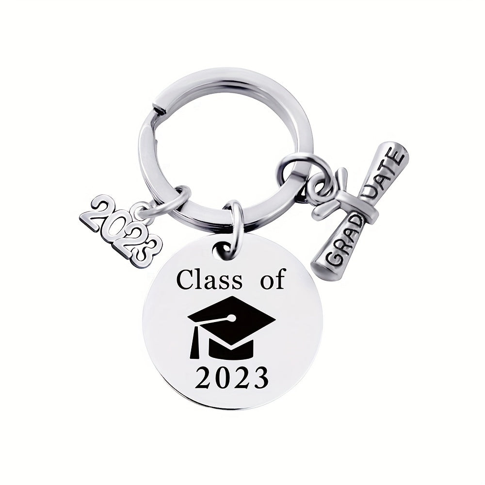 Creative Children's Silvery Keychain Graduation Gift