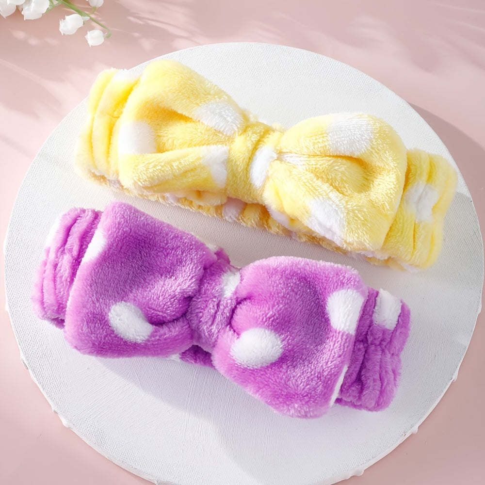 Women's Makeup Headband Soft Bow Hair Band