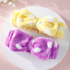 Women's Makeup Headband Soft Bow Hair Band