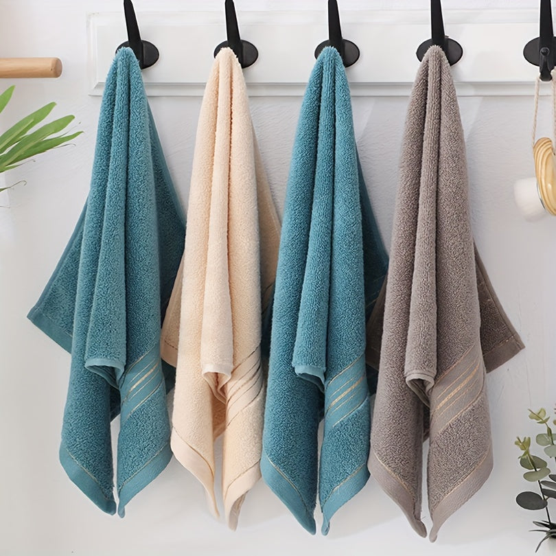 Soft Stripe Cotton Face Towel Ultra Absorbent Hand Towel 33x72cm