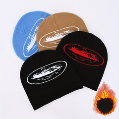 Y2K Winter Knitted Hat Hip hop Warm Coldproof Ear Protection Beanies