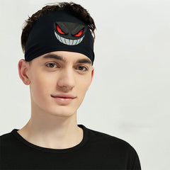 Men's Dark Aesthetics Sports Headband Breathable Mesh for Fitness