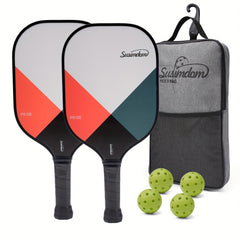 Pickleball Paddle Set with Racket 2pcs and Bag 4pcs