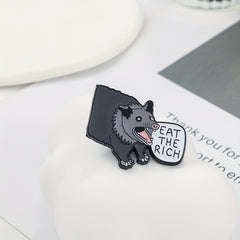 Wild Boar Alloy Brooch Backpack Accessory
