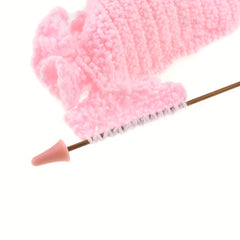 16pcs Knitting Needle Tip Protectors 2 Sizes Needle Tip Stoppers Rubber Nee