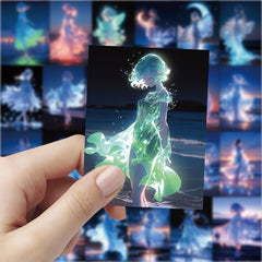 63pcs Seashore Dancer Vinyl Stickers for Scrapbooks Laptops Water Bo