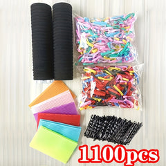 Women Hair Accessories Set Mini Hair Claw Rubber Band Elastic Ponytail Hair Tie