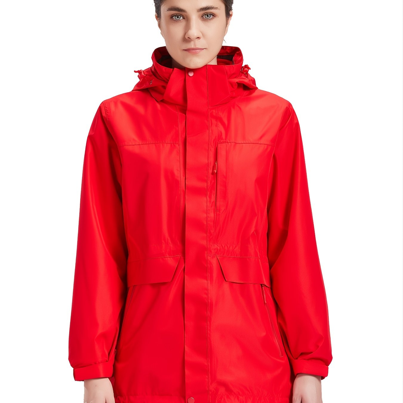 3-in-1 Thermal Jacket Waterproof Windproof Reflective Fleece Lined