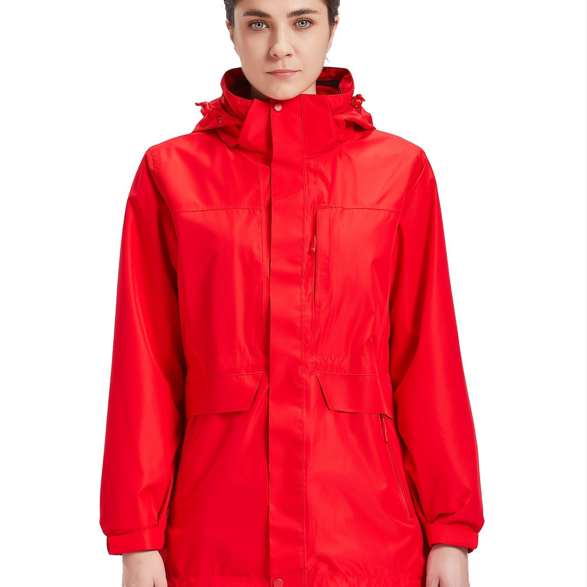 3-in-1 Thermal Jacket Waterproof Windproof Reflective Fleece Lined