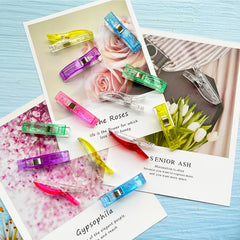 20pcs Large Plastic Sewing Clips Fabric Clips for Quilting Crochet Knitting