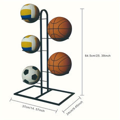 Ball Storage Rack Basketball Display Stand Portable Outdoor Ball Stand Holder