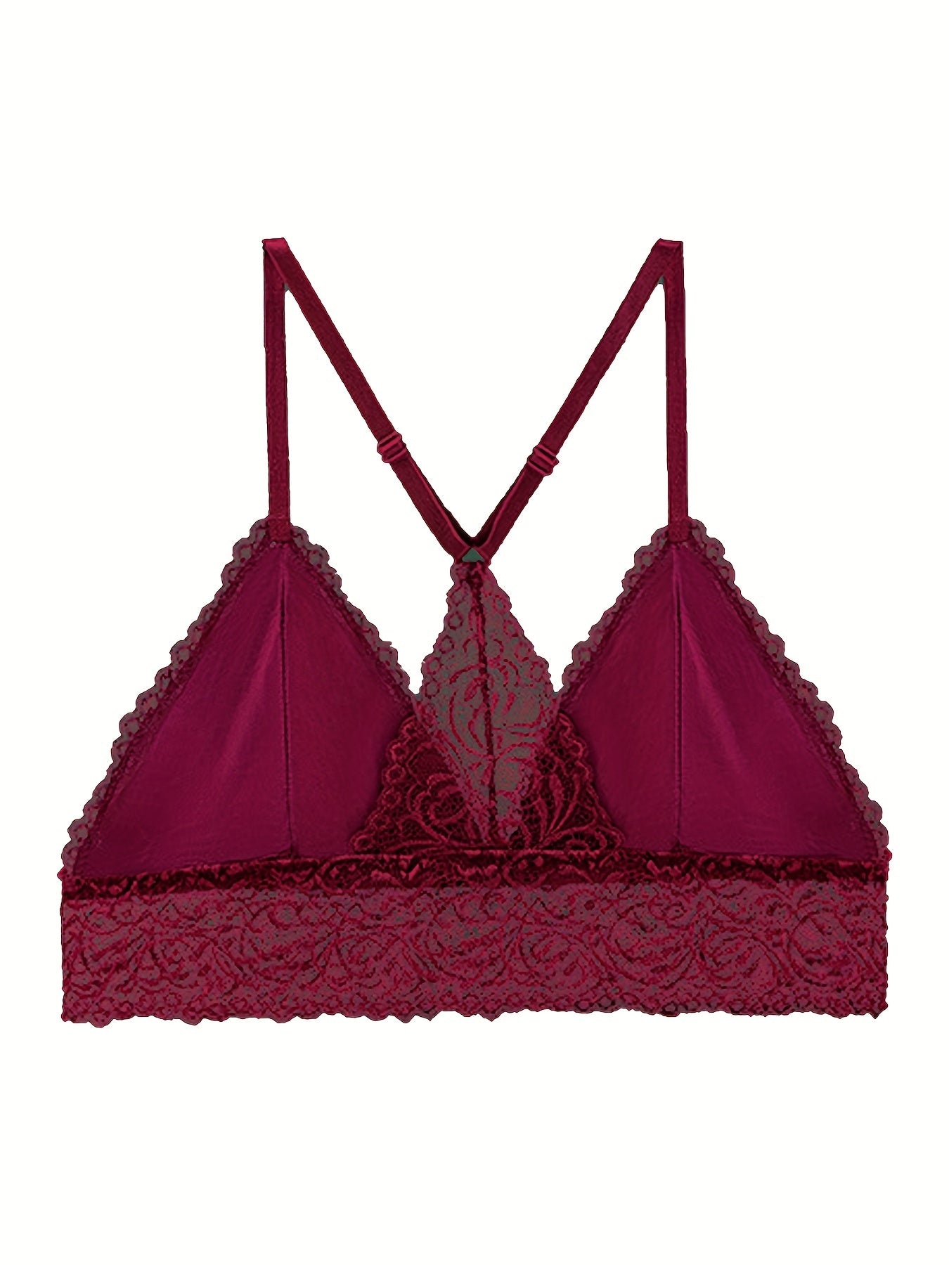 3pcs Lace Camisole Bras Adjustable Straps Multiple Colors