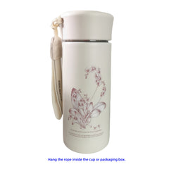 Floral Stainless Steel Insulated Tumbler 350ml Pink
