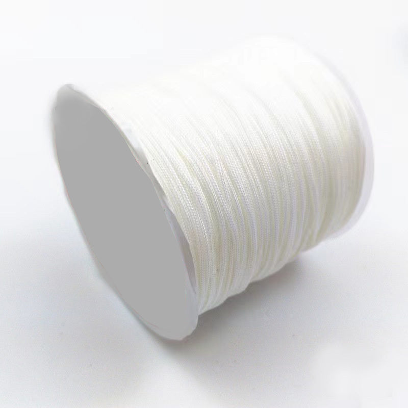 50m Hand Braided Jade Rope for DIY Bracelet Tassel Wire Jewelry Line