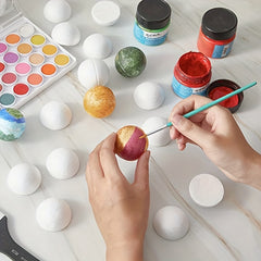 50PCS Foam Balls Half Round Hemispherical Craft Ball Wedding Decor