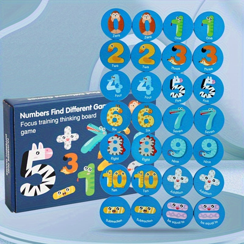 Teen Puzzle Number & Matching Game Recognition Counting Early Learning