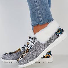 Women's Sunflower & Cow Pattern Slip-resistant Sneakers
