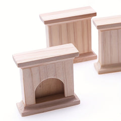 Miniature Dollhouse Fireplace Ornament Set - DIY Home Decor