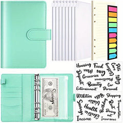 A6 Budget Book Macaron PU Binder Cash Hand Book