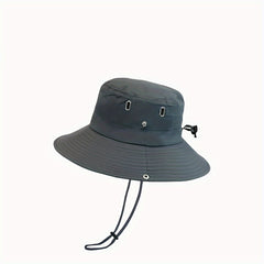 Wide Brim Sun Protection Bucket Cap for Climbing Fishing Cycling