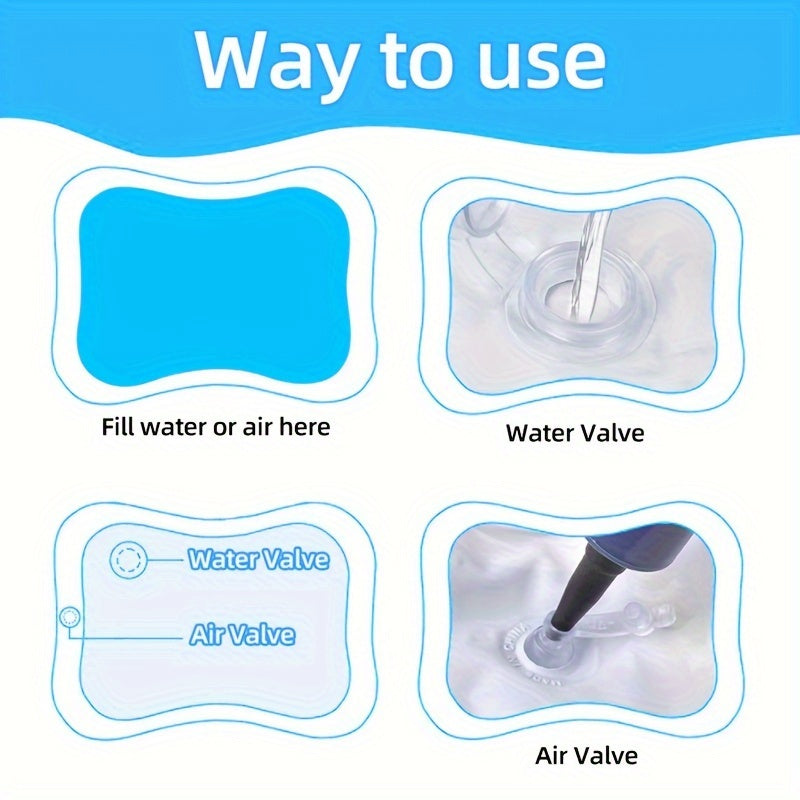 Large Inflatable Water Mat Cartoon Crawling Mat Water Game Pad