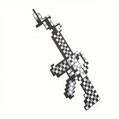24-Piece Educational Toy Set - Foam Diamond Sword & Toy Machine Gun