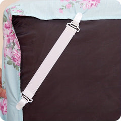 4pcs Mattress Sheet Clip Grippers Straps Holder Fastener Anti-slip Buckles