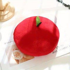 Vintage Orange Fruit Beret Candy Lightweight Painter Hats For Women