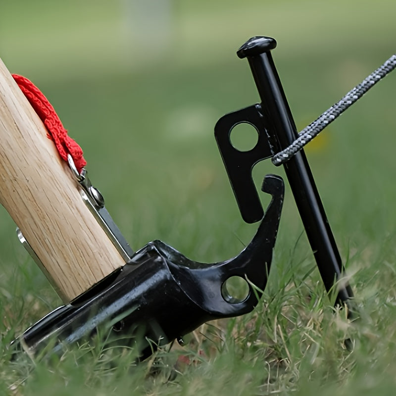 Multifunctional Camping Hammer Tent Peg Stakes Iron Hammer