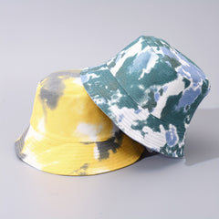 Mens Graffiti Fisherman Hat Painted Small Brim Sunshade Hat