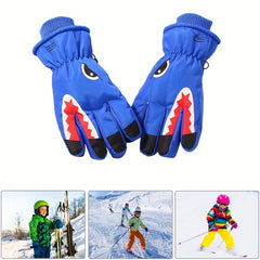 Kids Skiing & Snowboarding Gloves - Waterproof & Warm Winter Gloves