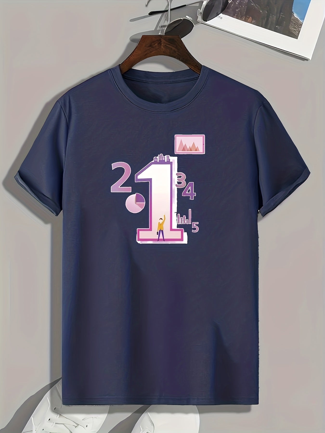 Men's Graphic T-shirt Casual Comfy Tee for Summer