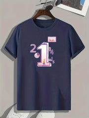 Men's Graphic T-shirt Casual Comfy Tee for Summer