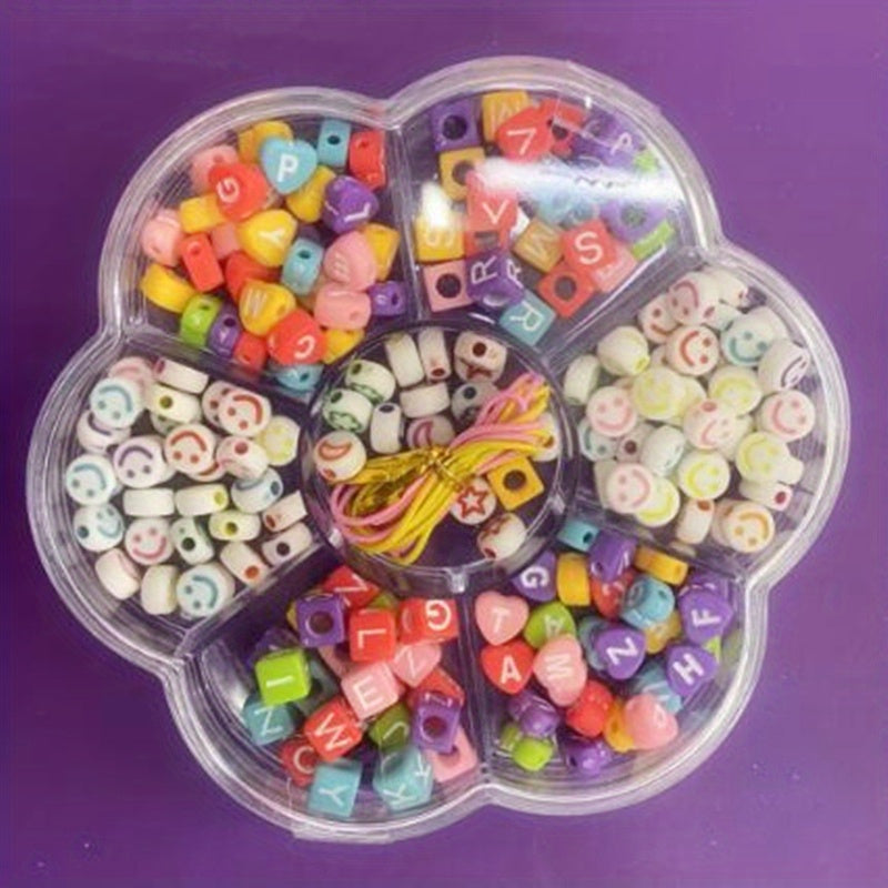 Kids Beaded Toys DIY Necklace Bracelet Plum Box Educational