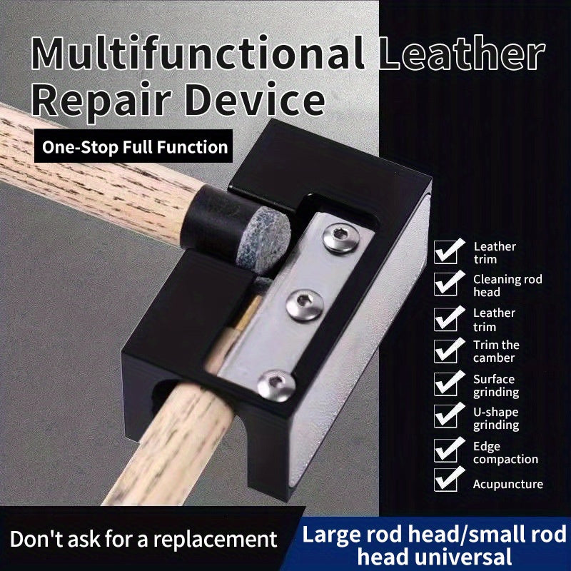 8 in 1 Pool Cue Tip Repair Tool Billiard Cue Stick Tip Grinder