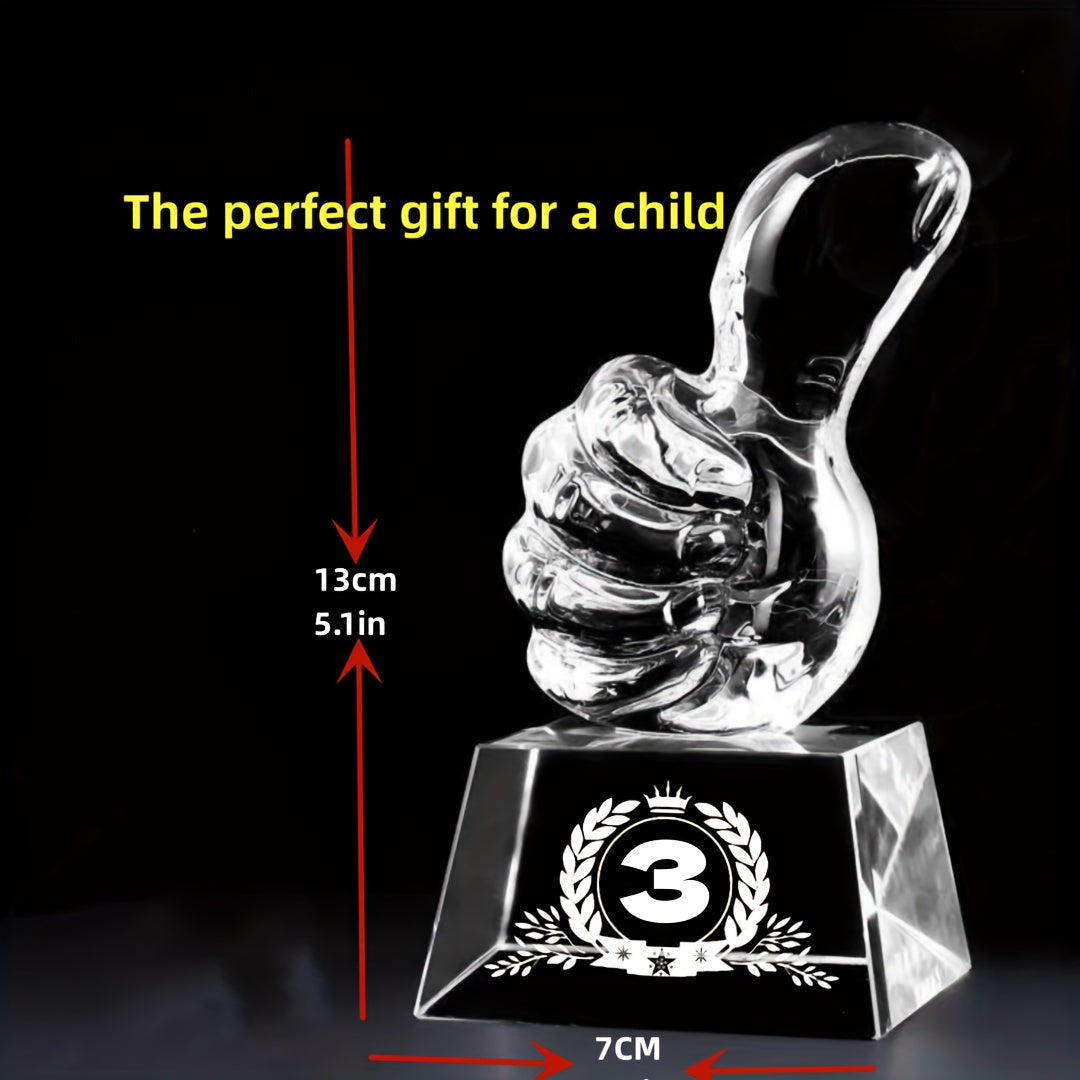 Personalized Crystal Sports Trophy for Winners