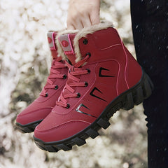 Winter Snow Boots Fleece Lined Hiking Boots