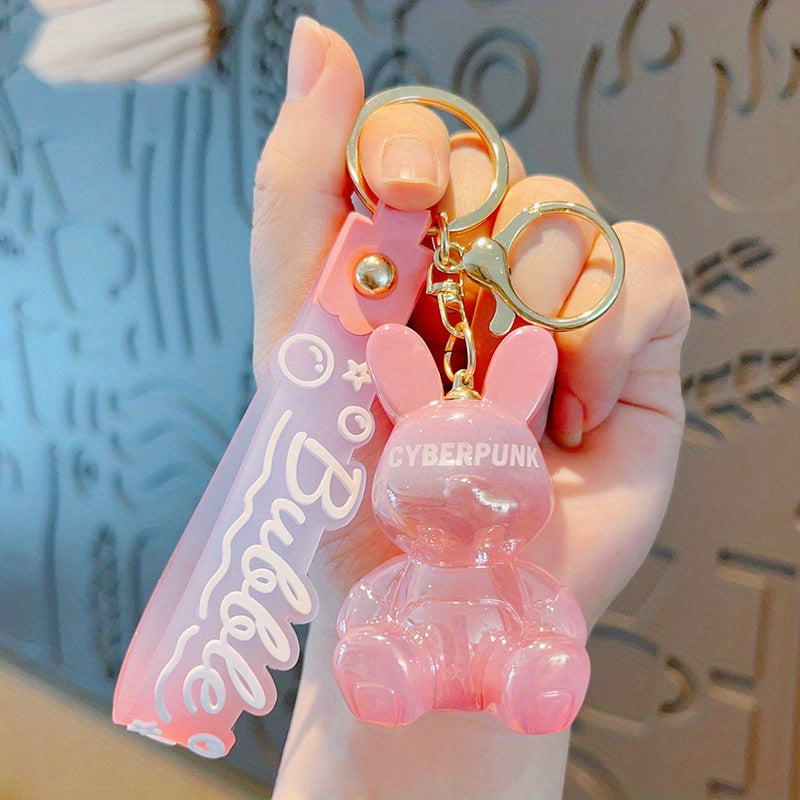 Gradient Rabbit Keychain Bag Pendant Key Chain For Men